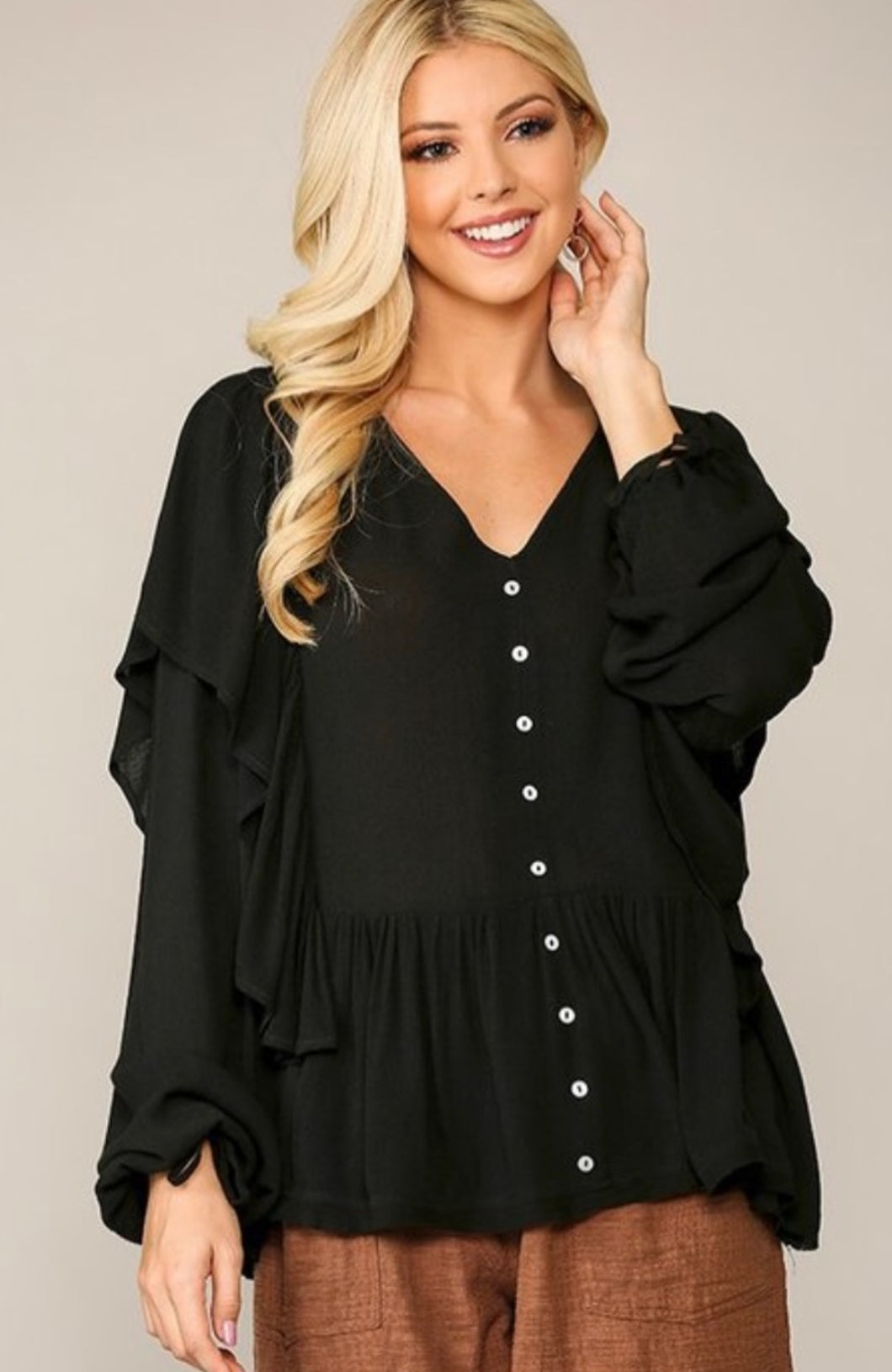 Tinley black blouse